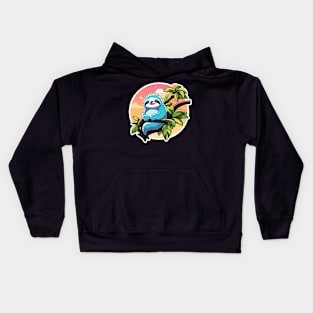 Sloth Illustration Kids Hoodie